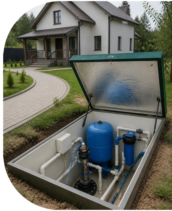 Автономное водоснабжение дома в Вичуге от 152385 р. | АПаруса-Вчг